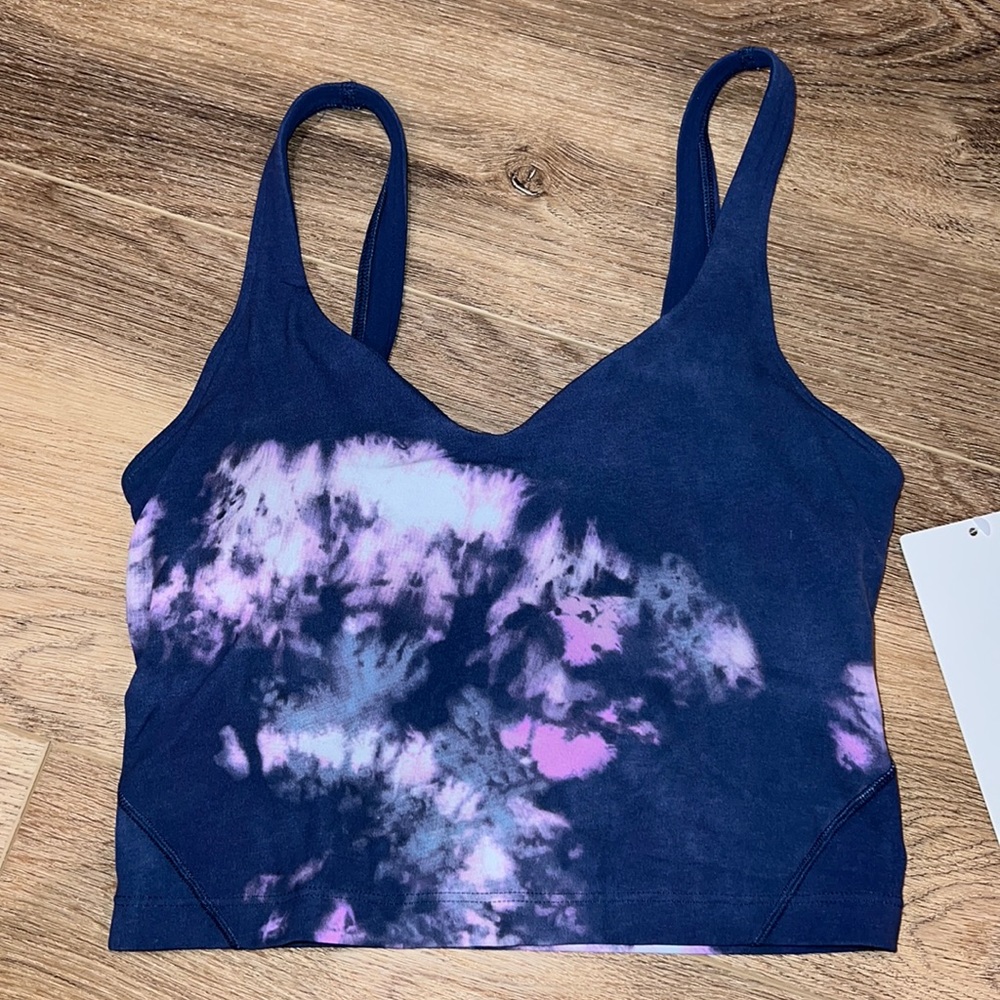 LULULEMON Align Tank Size 4 New With Tags Grogeous Tie Dye Pink Purple